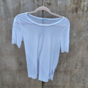 Koral white mesh detail tshirt